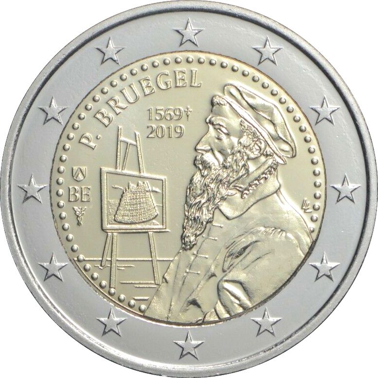 2 € 450° anniversario Pieter Bruegel 2019
