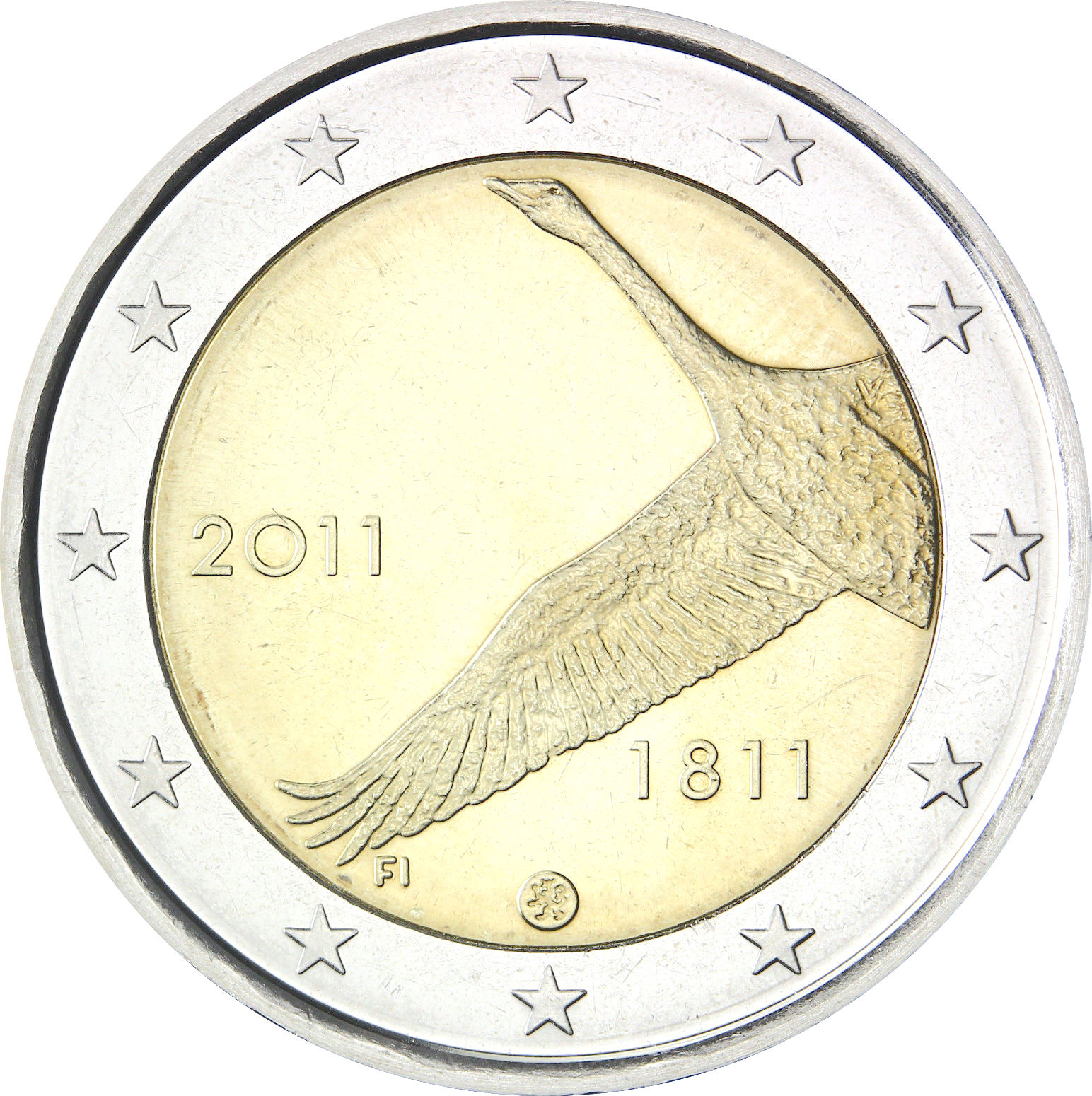 Finlandia - 2 € 200° anniversario Banca di Finlandia 2011