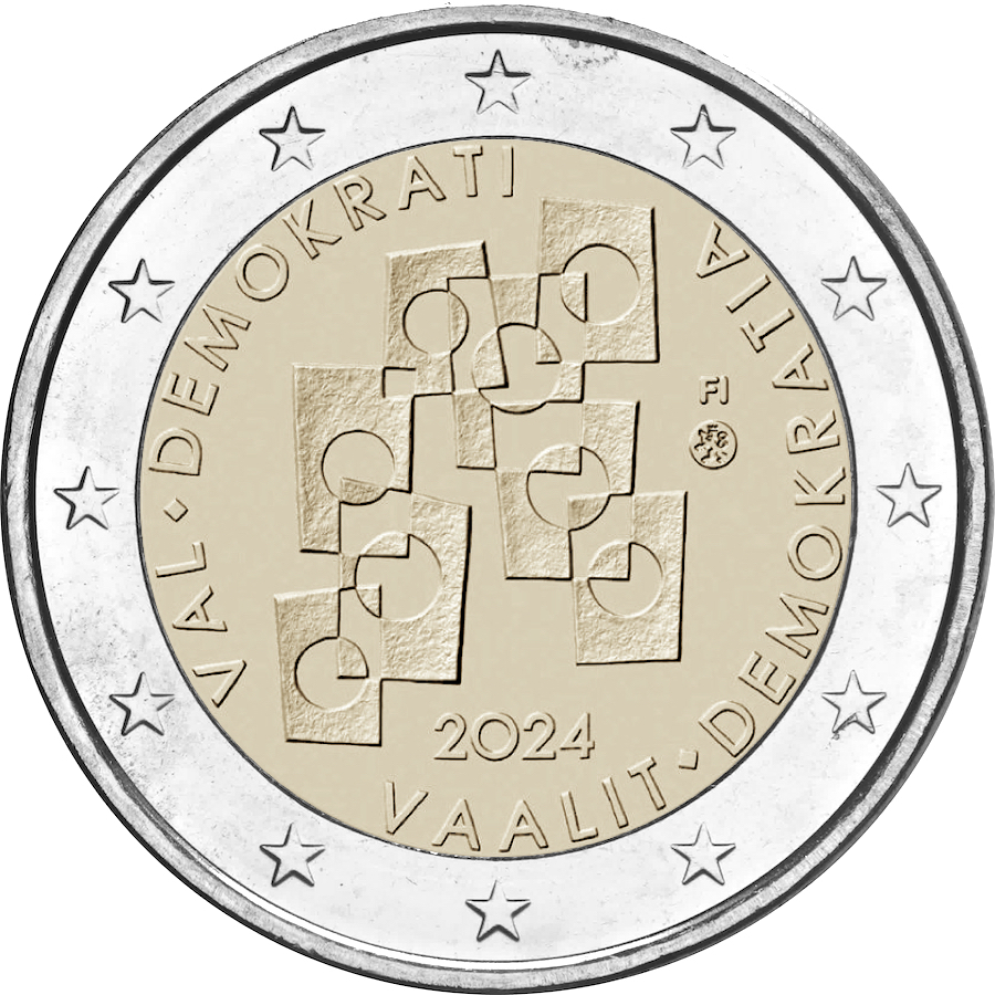Finlandia 2024 - 2 euro Elezioni e Democrazia Finlandia 2024 - 2 euro Elezioni e Democrazia