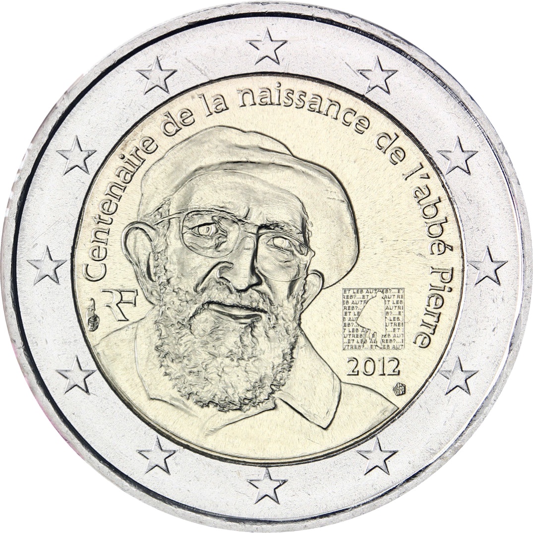 Francia - 2 € Abbé Pierre 2012