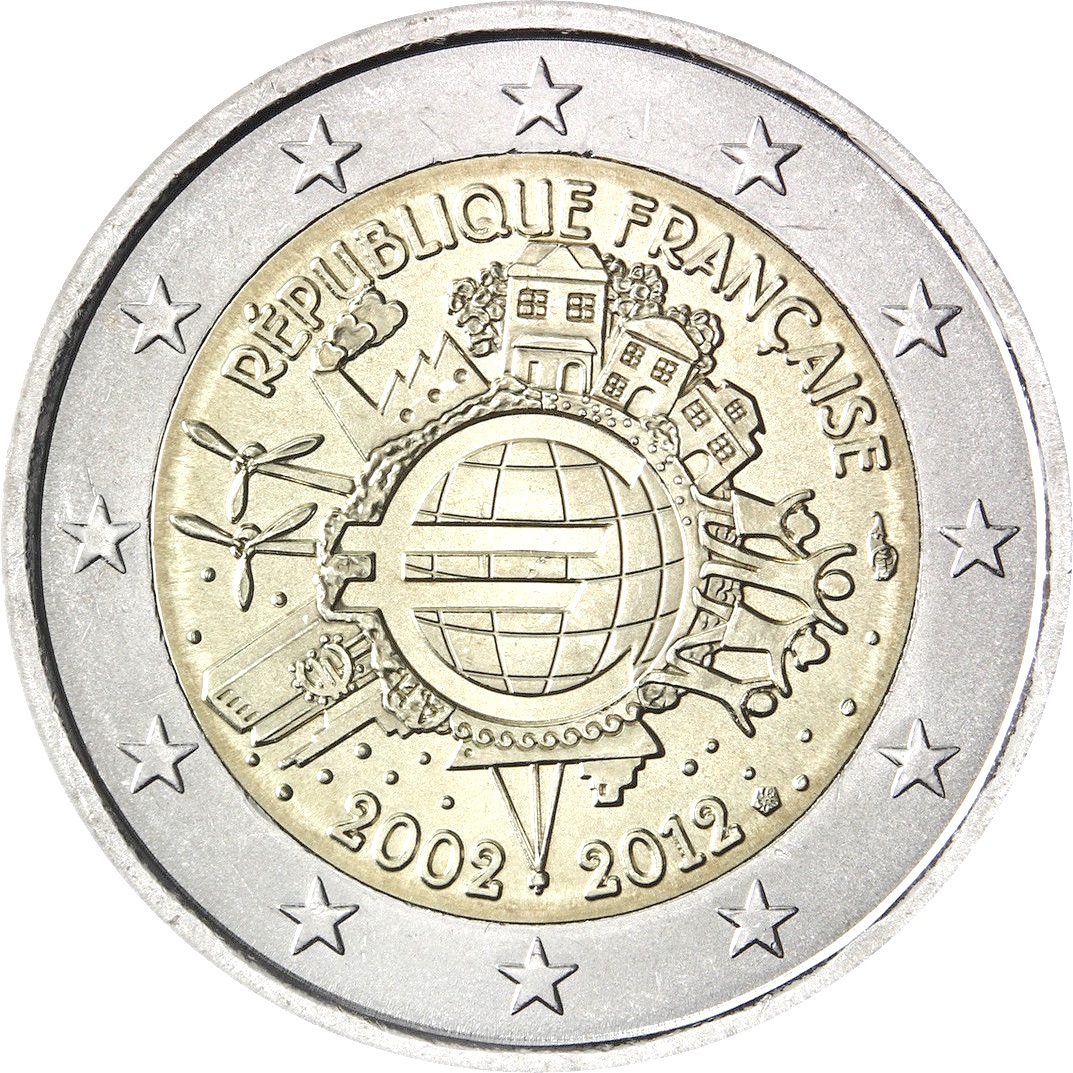 Francia - 2 € Decennale Euromonete 2012