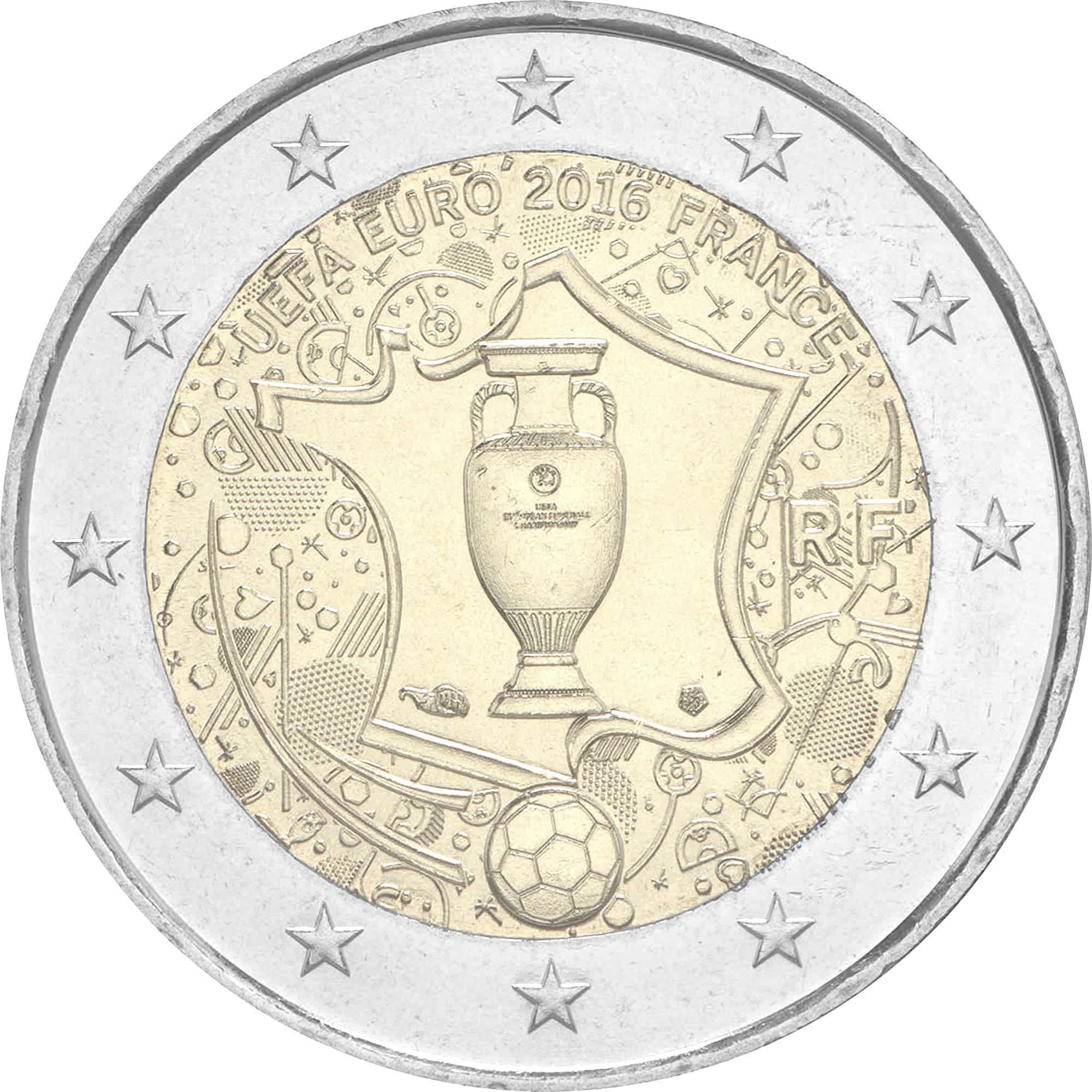 Francia - 2 € Coppa Uefa Europei 2016