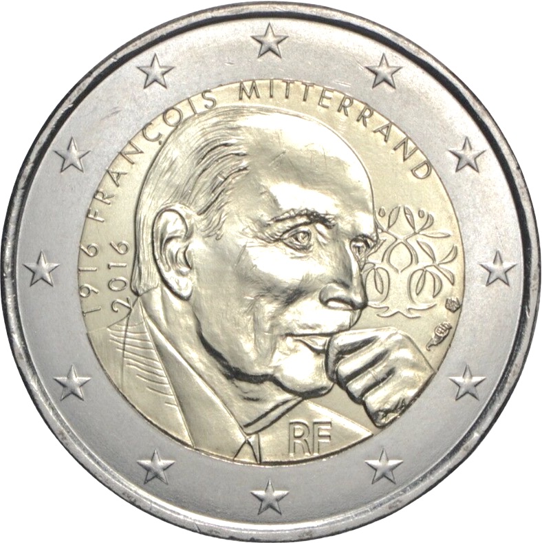 Francia - 2 € François Mitterrand 2016
