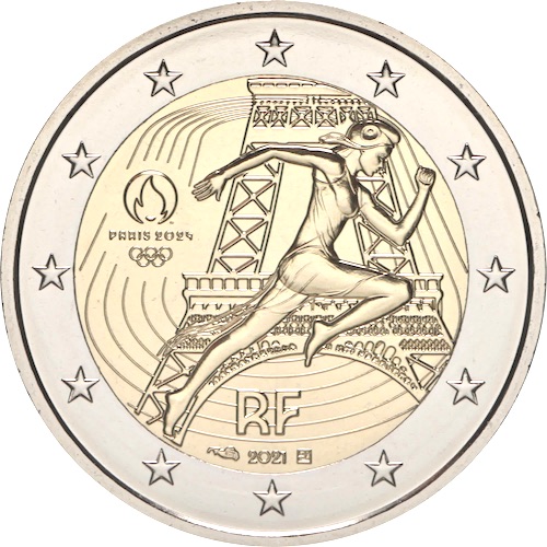 Francia 2021 2 euro olimpiadi parigi