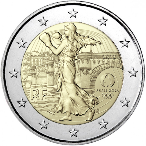 Francia 2023 2 euro olimpiadi parigi