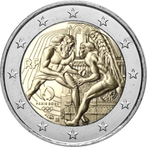 Francia 2024 2 euro olimpiadi parigi Francia 2024 2 euro olimpiadi parigi