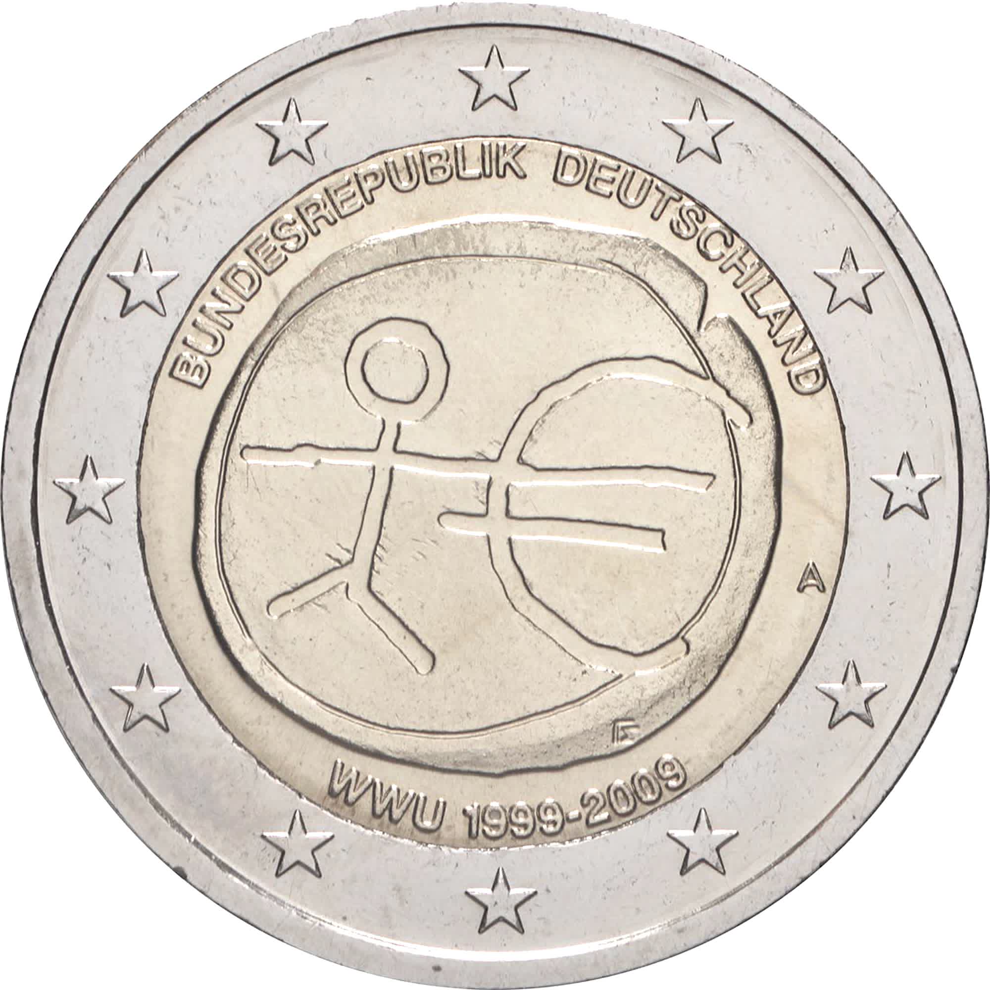 Germania - 2 € 10° anniversario U.E.M. 2009
