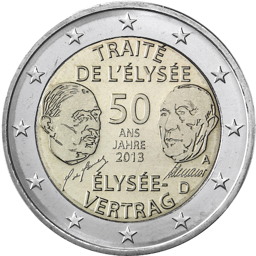 Germania - 2 € Trattato dell' Eliseo 2013