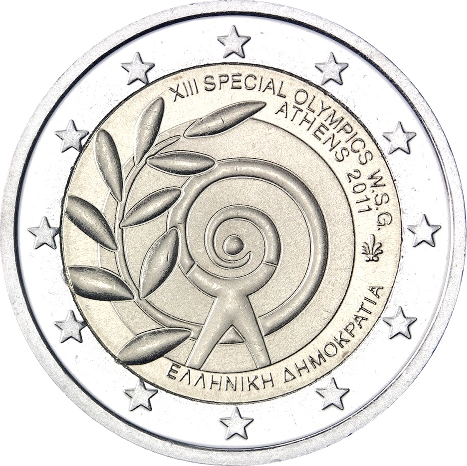 Grecia - 2 € Special Olympics Atene 2011