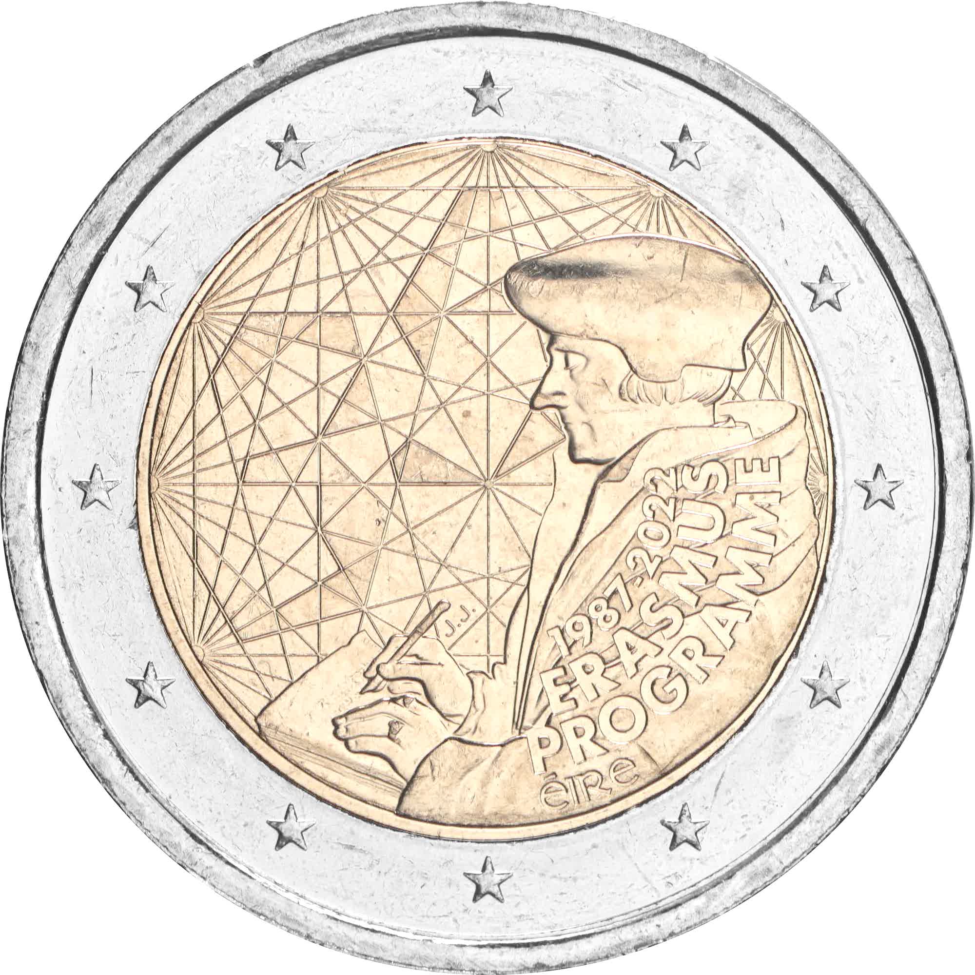 irlanda 2022 2 euro erasmus
