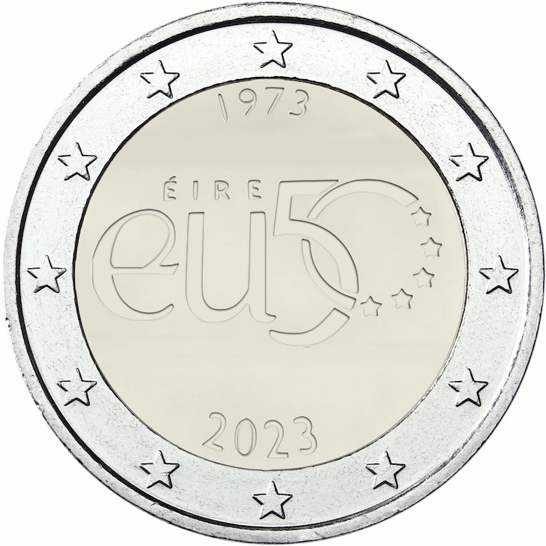 Irlanda 2023 - 2 euro 50° anniversario membro UE Irlanda 2023 2 euro 50° anniversario membro UE