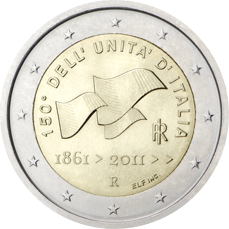 Italia - 2 € 150° anniversario Unità d’Italia 2011