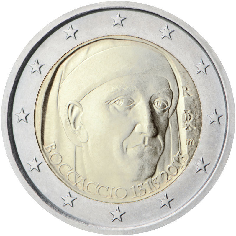 Italia - 2 € 700° anniversario nascita di Giovanni Boccaccio 2013