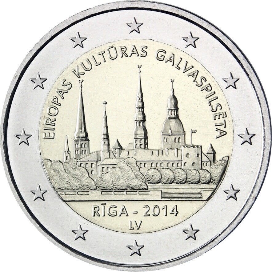 Lettonia - 2 € Riga capitale della cultura 2014
