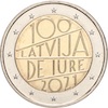Lettonia 2021 2 euro anniversario repubblica