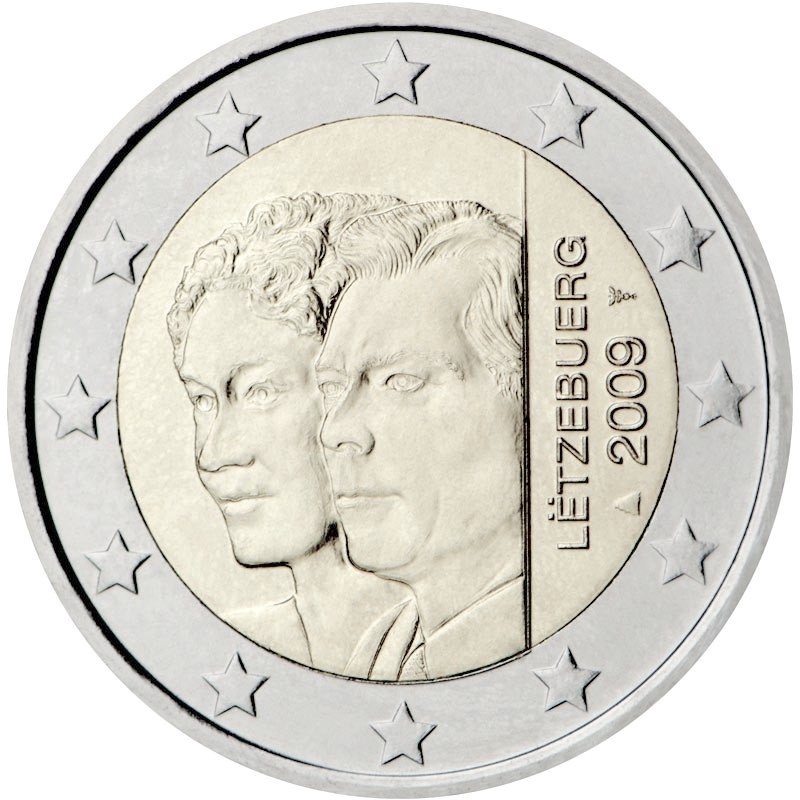 Lussemburgo - 2 € 90° anniversario trono Granduchessa Carlotta 2009