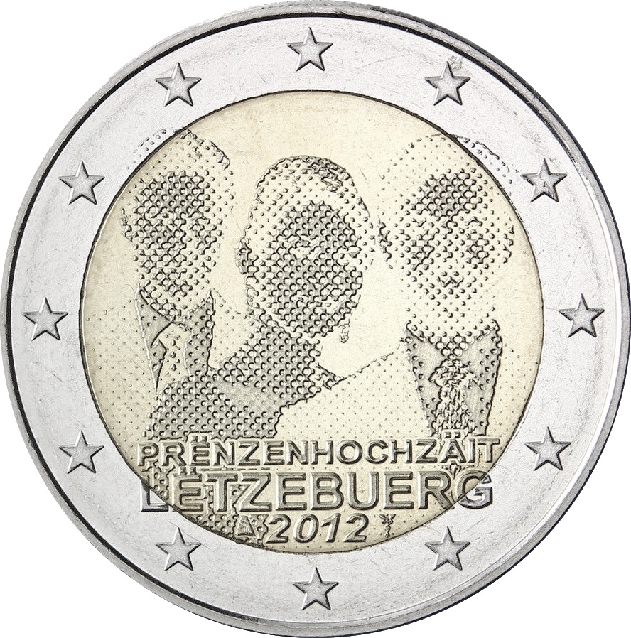 Lussemburgo - 2 € Matrimonio Principe Guglielmo 2012