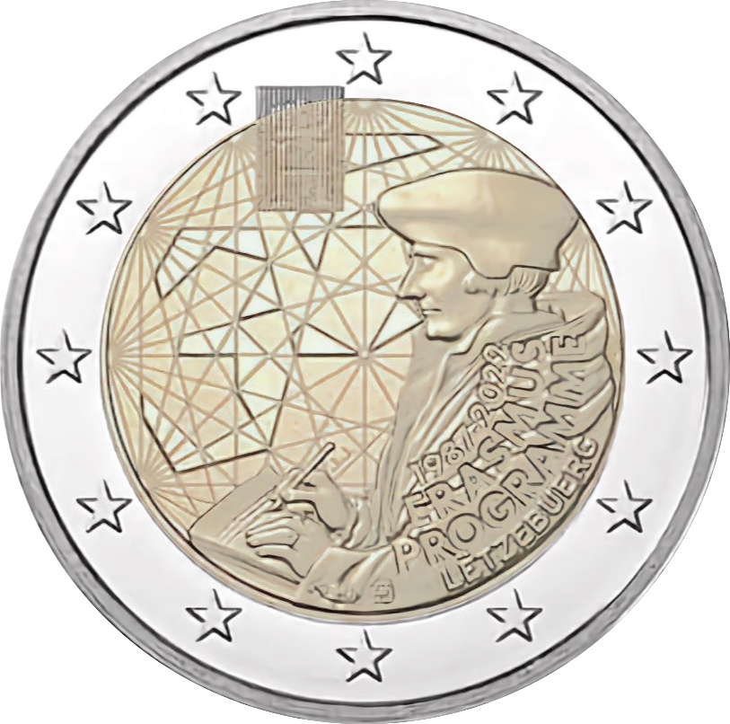 lux 2022 2 euro erasmus