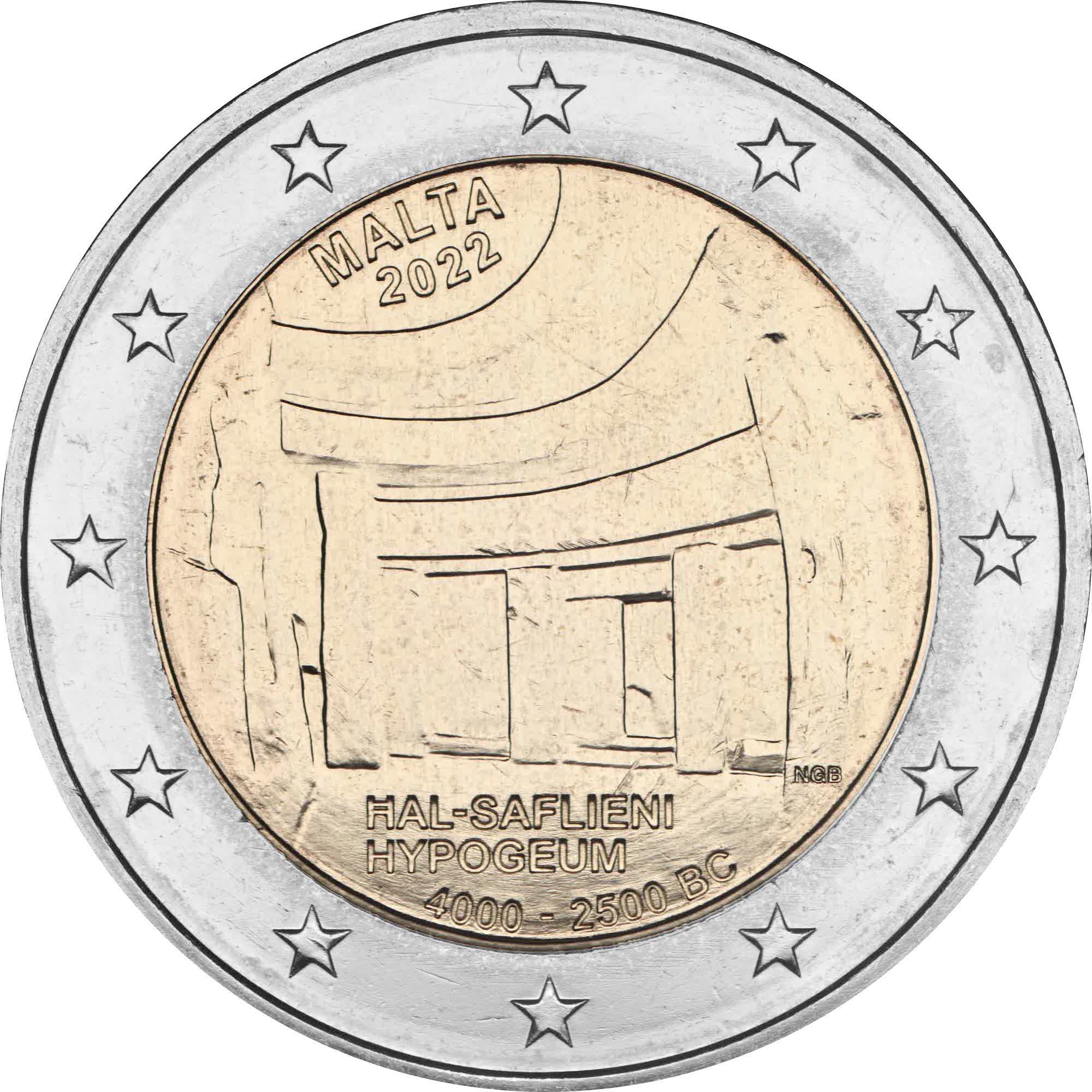 Malta 2022 - 2 € Ipogeo di Ħal-Saflieni
