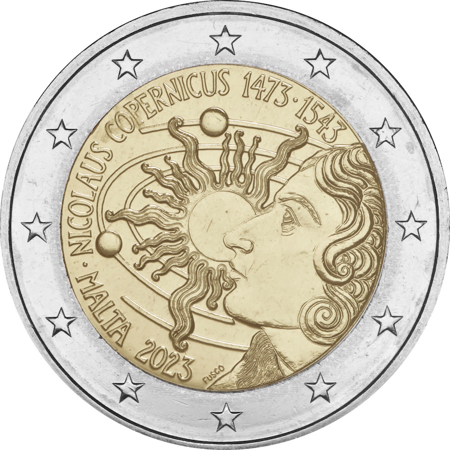 Malta 2023 - 2 € Copernico Malta 2023 - 2 € Copernico