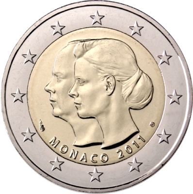Monaco - 2 € matrimonio Principi 2011