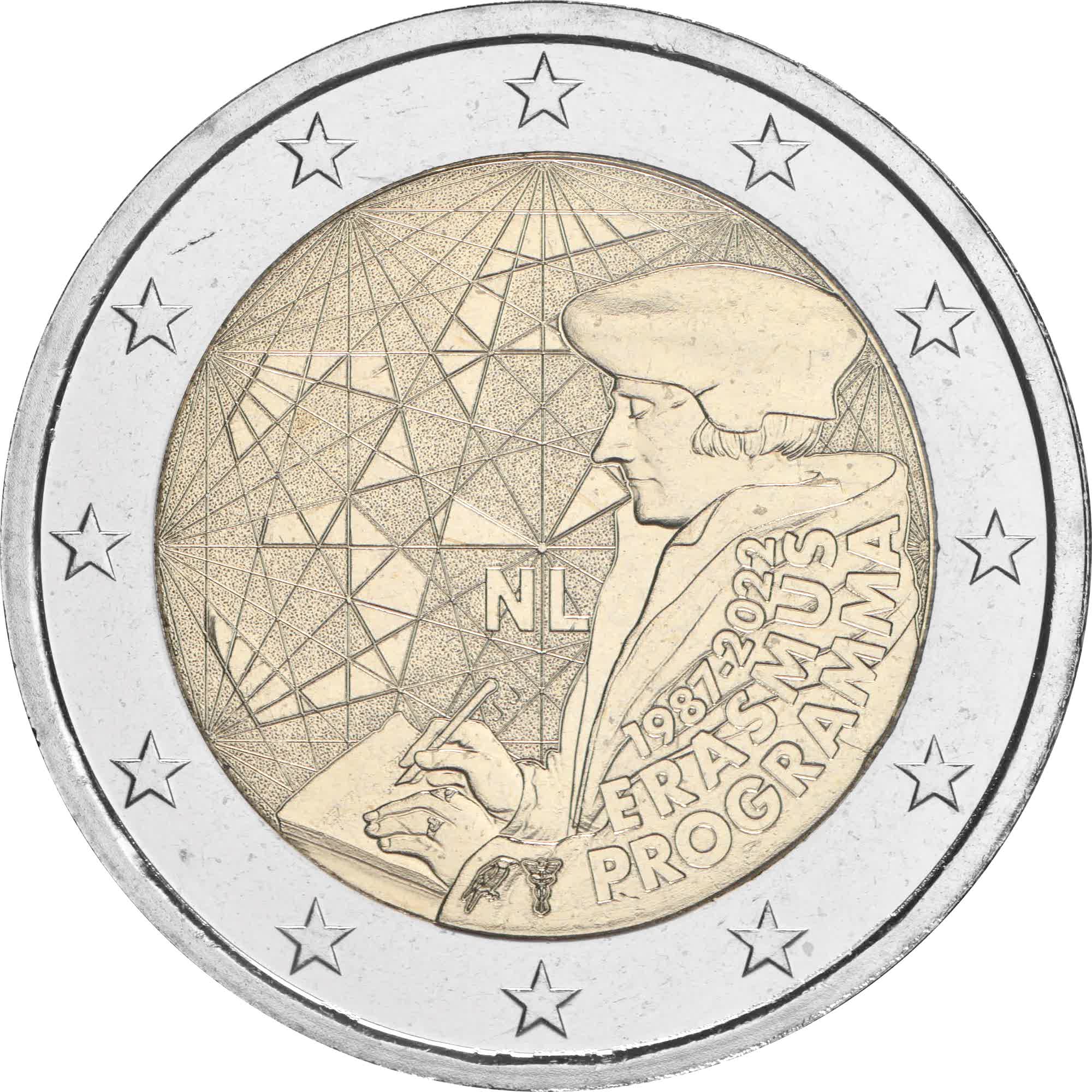 olanda 2022 2 euro erasmus