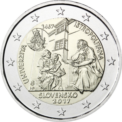 Slovacchia - 2 € 550° anniversario Università Istropolitana 2017