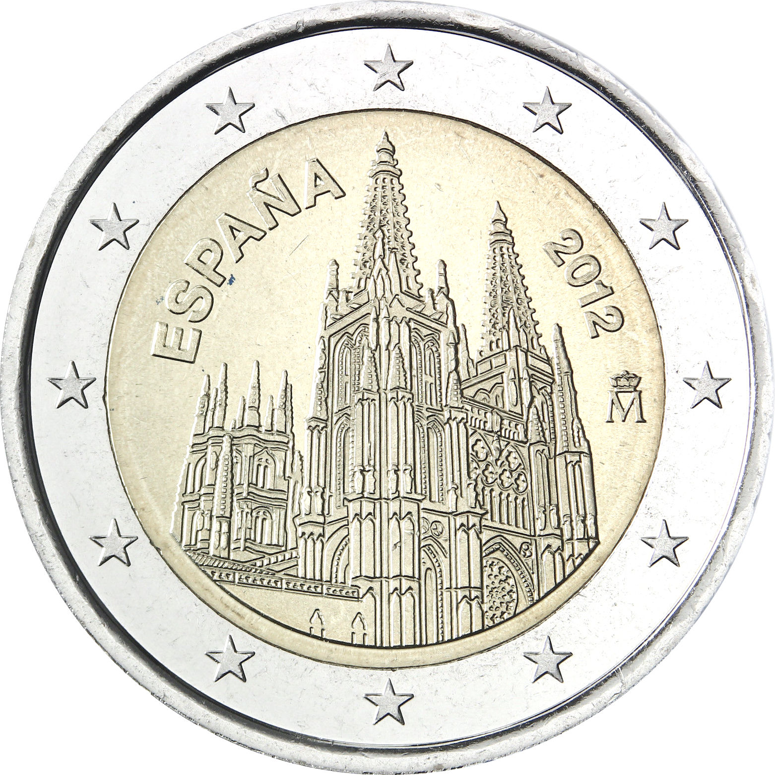 Spagna - 2 € Unesco - Cattedrale di Burgos 2012