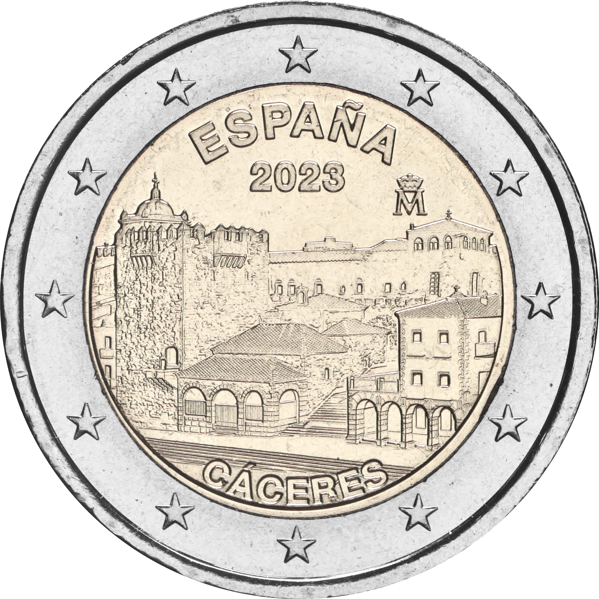 Spagna 2023 2 euro Unesco - Caceres Spagna 2023 2 euro Unesco - Caceres