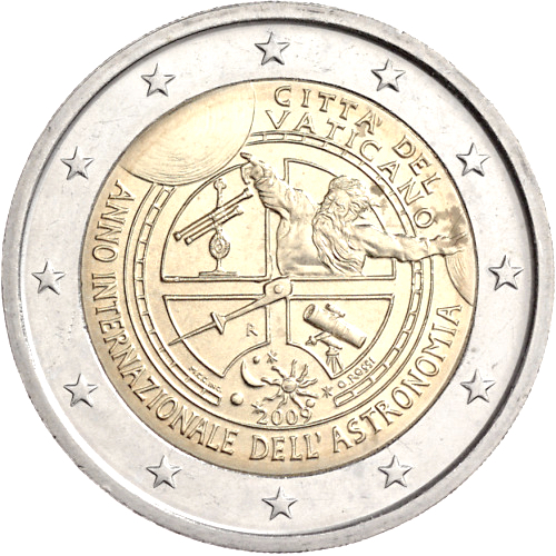 Vaticano - 2 € Anno internazionale astronomia 2009